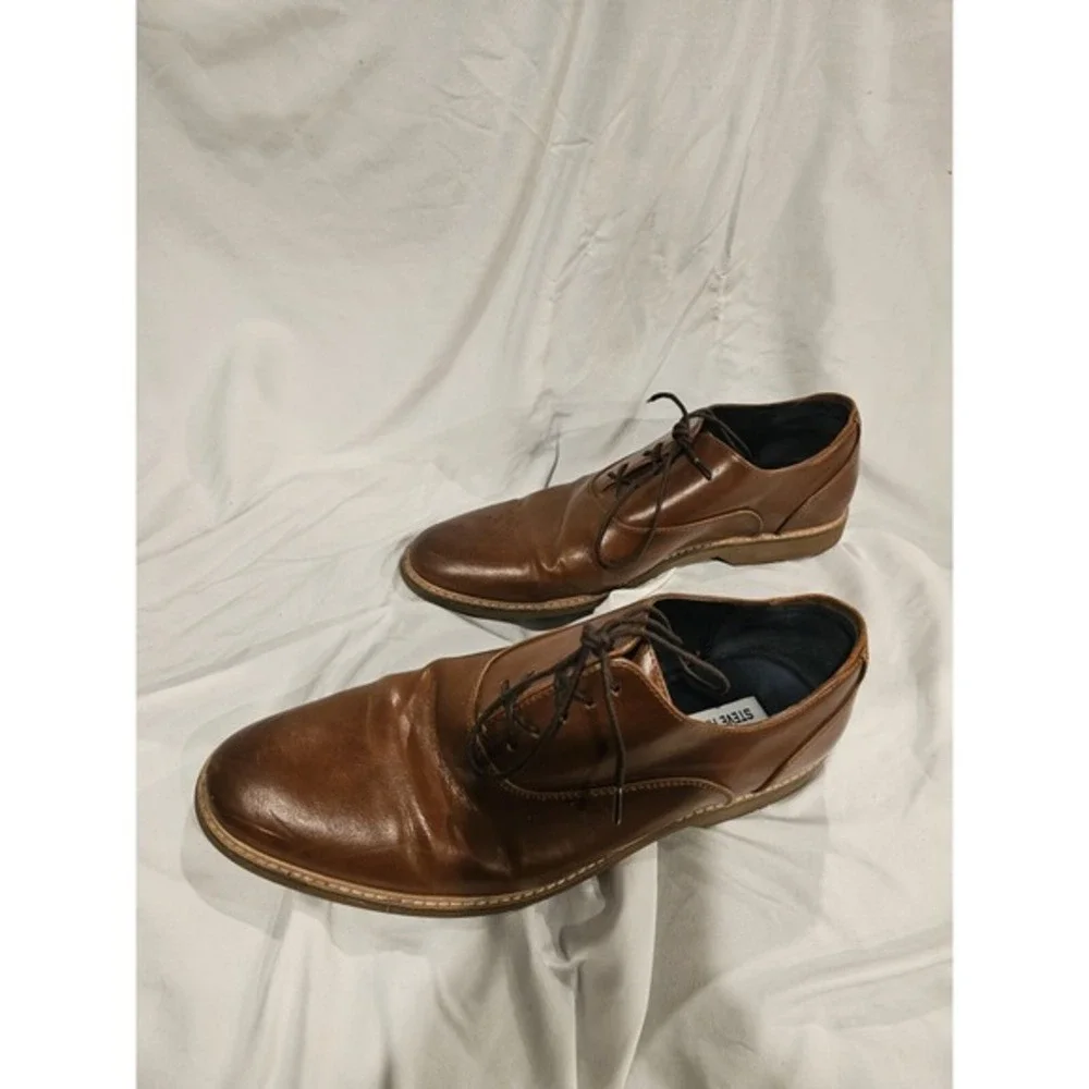 Steve Madden‎ Ollie Brown Leather Oxford Shoe Mens Size 10